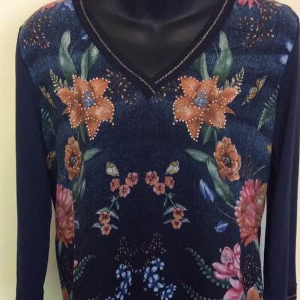 DESIGUAL NWT MEDIUM BOHO T- SHIRT! - Picture 7 of 11